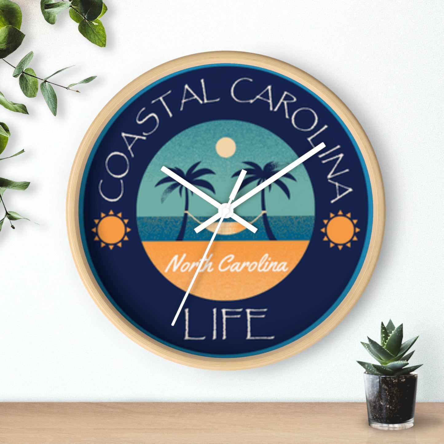 North Carolina Coastal Carolina Wall Clock
