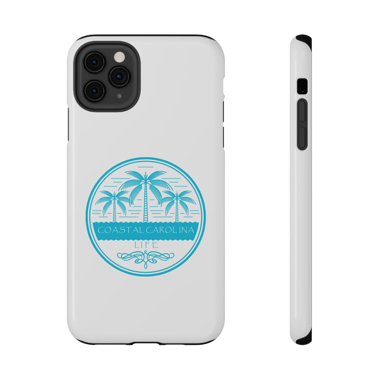 Impact-Resistant Phone Case - iPhone or Samsung - Palm Trees and Water
