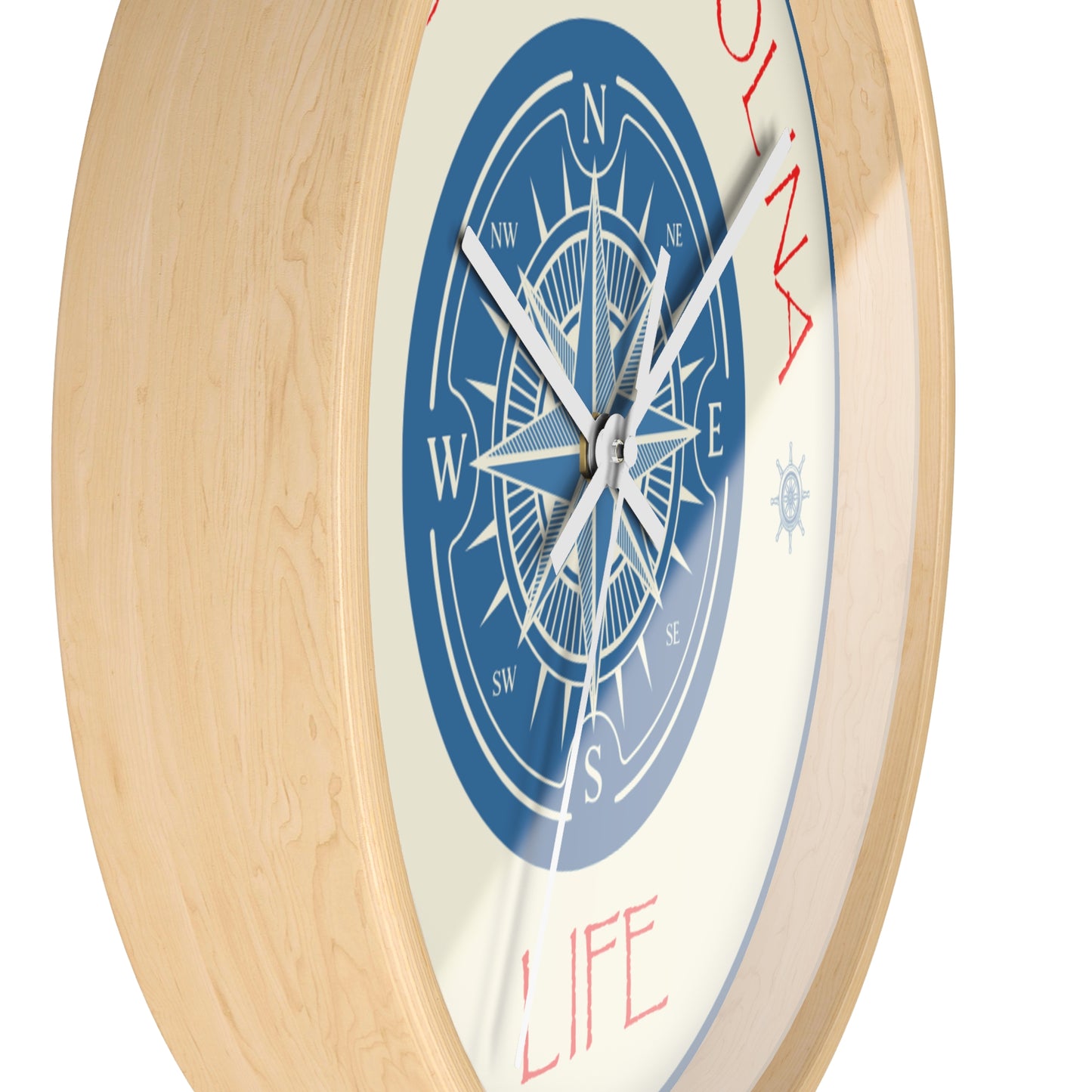 Compass Coastal Carolina Wall Clock