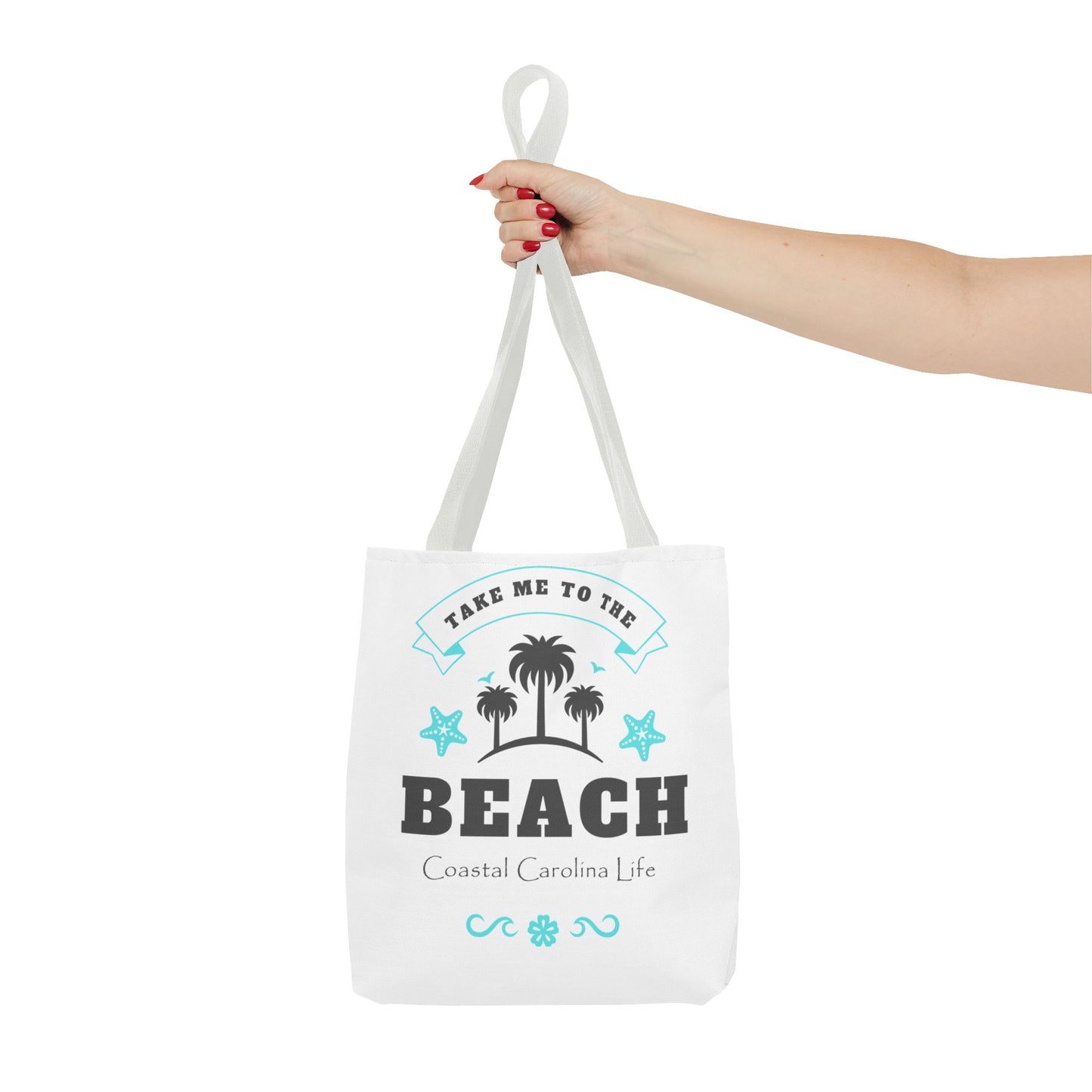 Take Me to the Beach Coastal Tote Bag