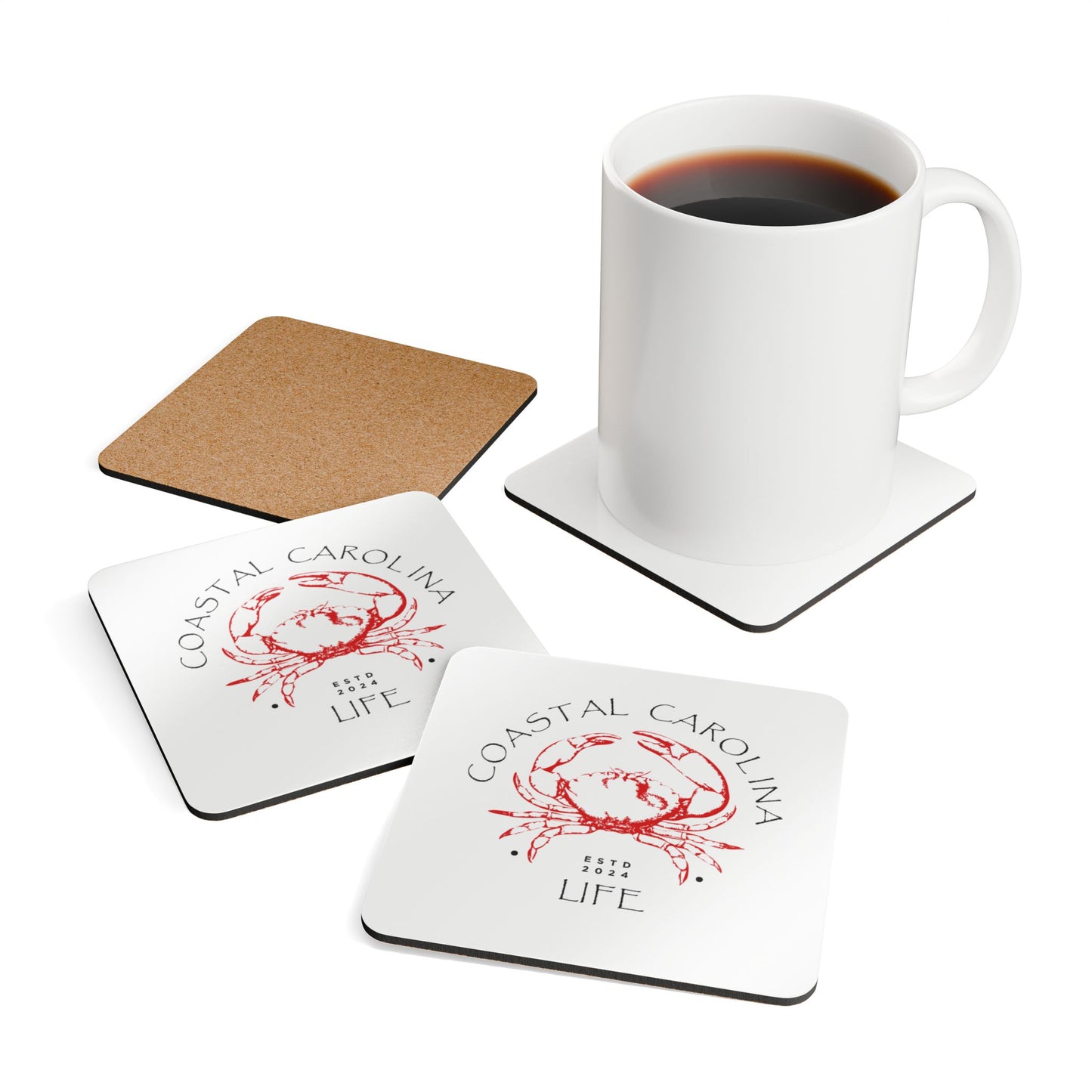 Crab Coastal Coaster Set