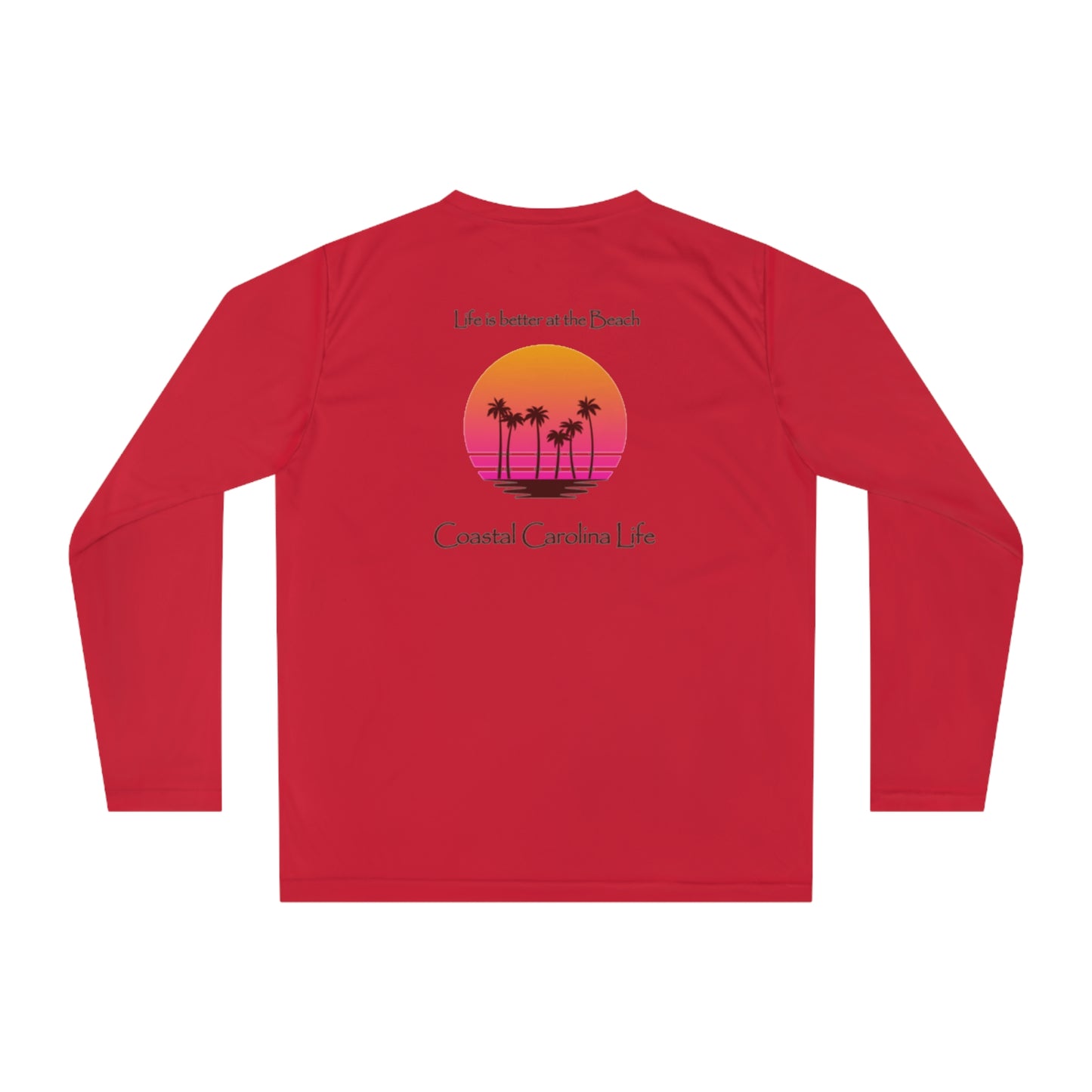 Women's Performance Long Sleeve Shirt - Life is better at the Beach