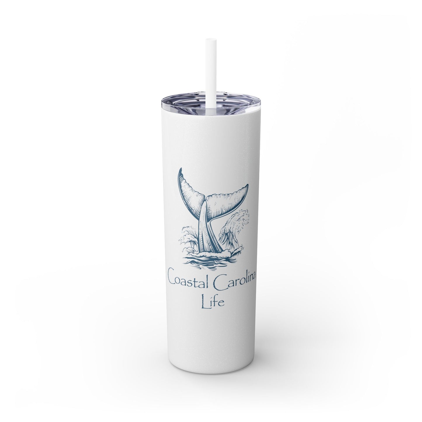 Whale Tail Skinny Tumbler