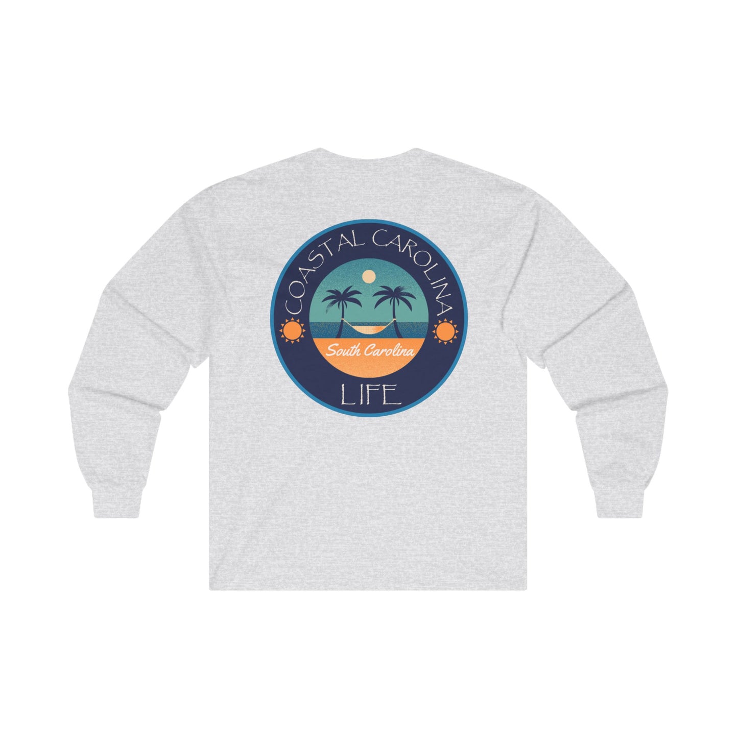 Men's Long Sleeve Cotton T-Shirt - South Carolina