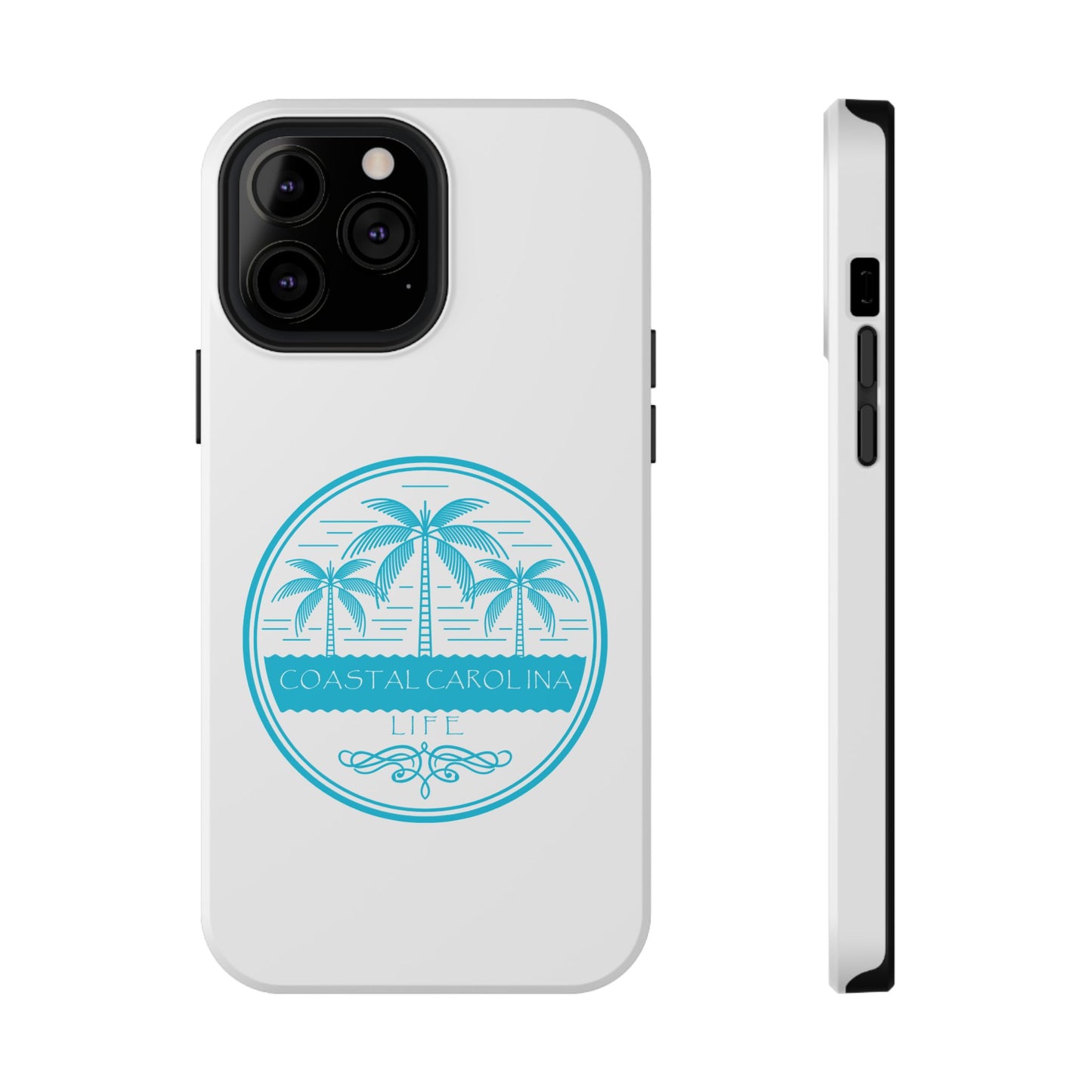 Impact-Resistant Phone Case - iPhone or Samsung - Palm Trees and Water