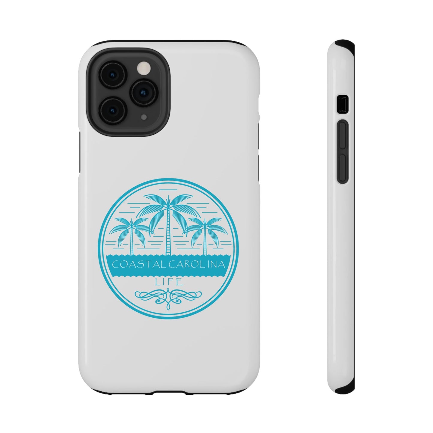 Impact-Resistant Phone Case - iPhone or Samsung - Palm Trees and Water