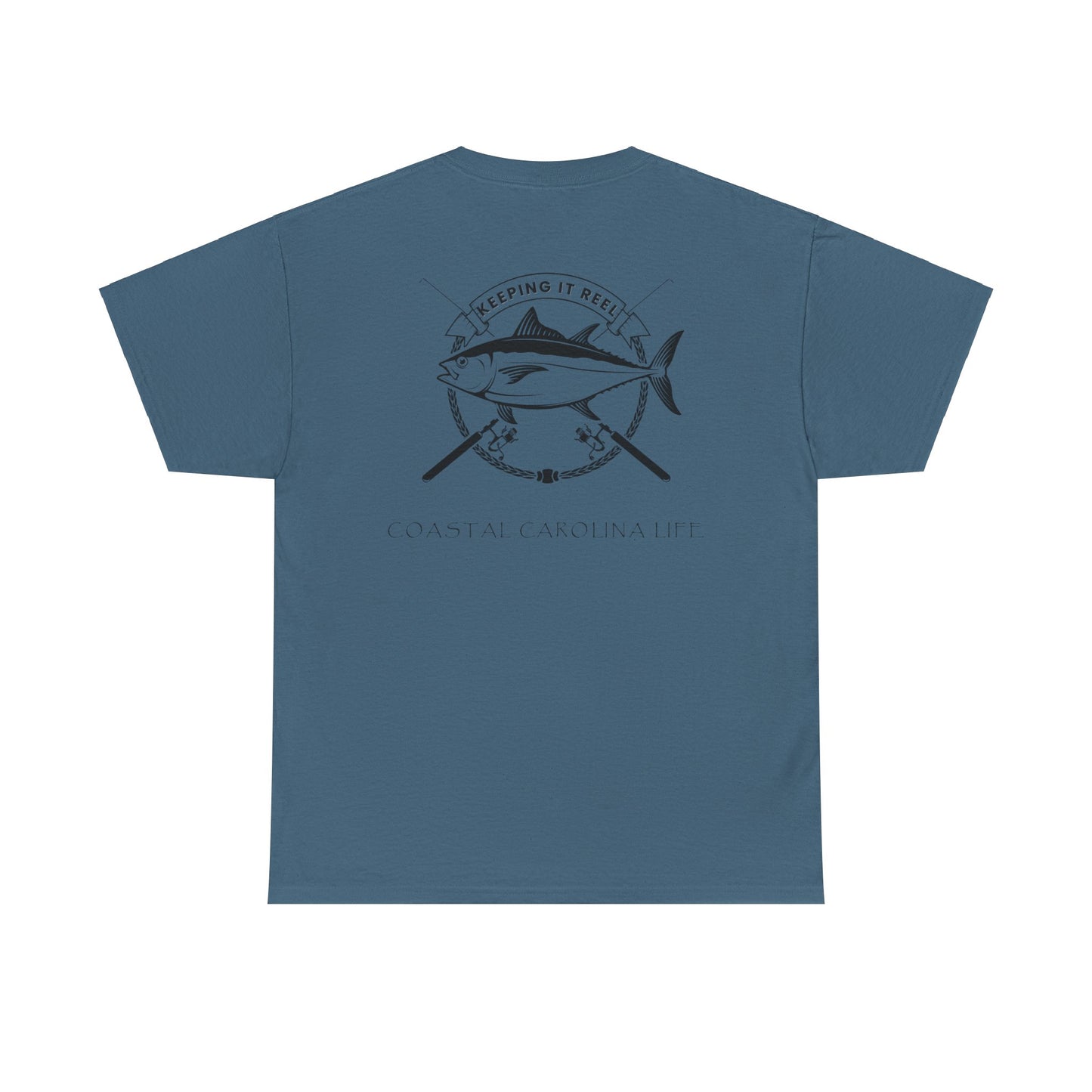 Men's Heavy Cotton T-Shirt - Keeping it Reel