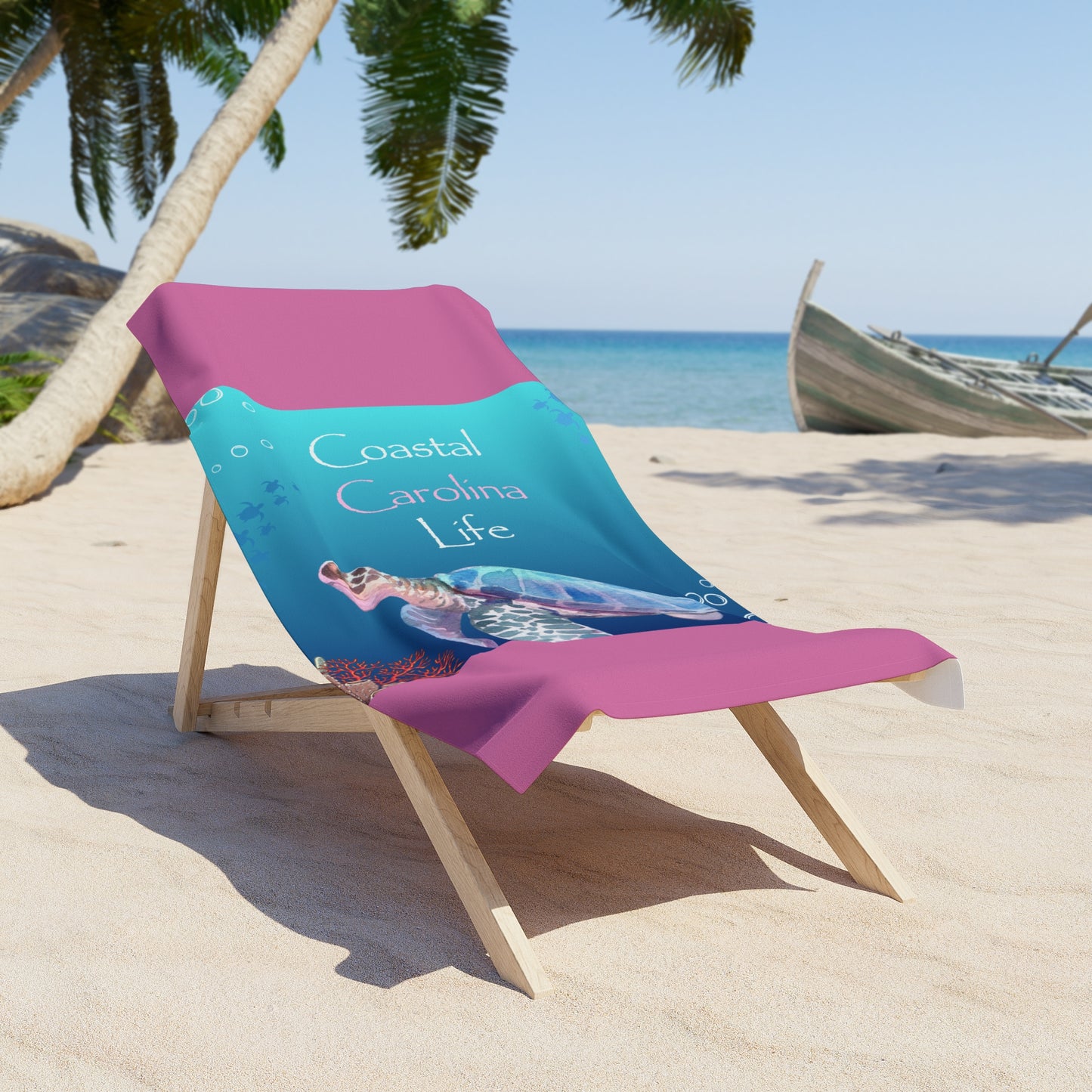 Beach Towel - Swimming Sea Turtle