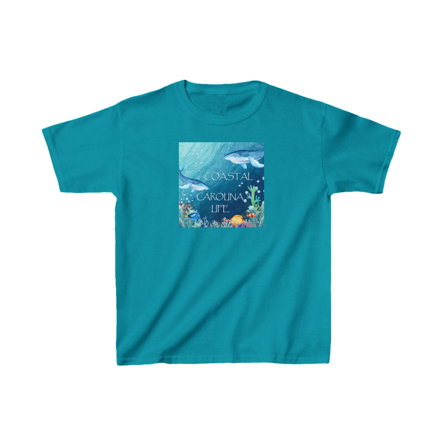 Blue Whales Kids Beach T-Shirt