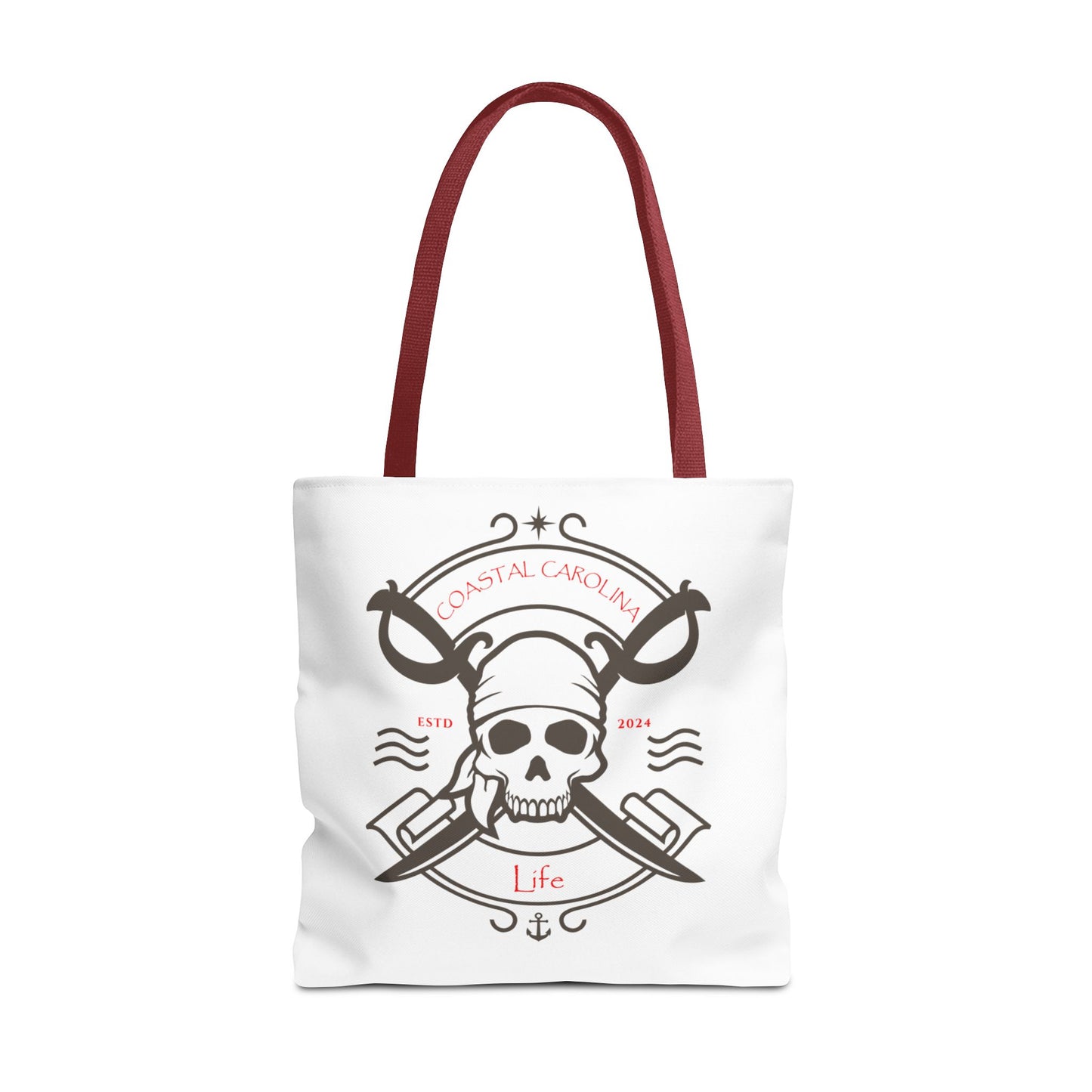 Pirate Skull Coastal Tote Bag