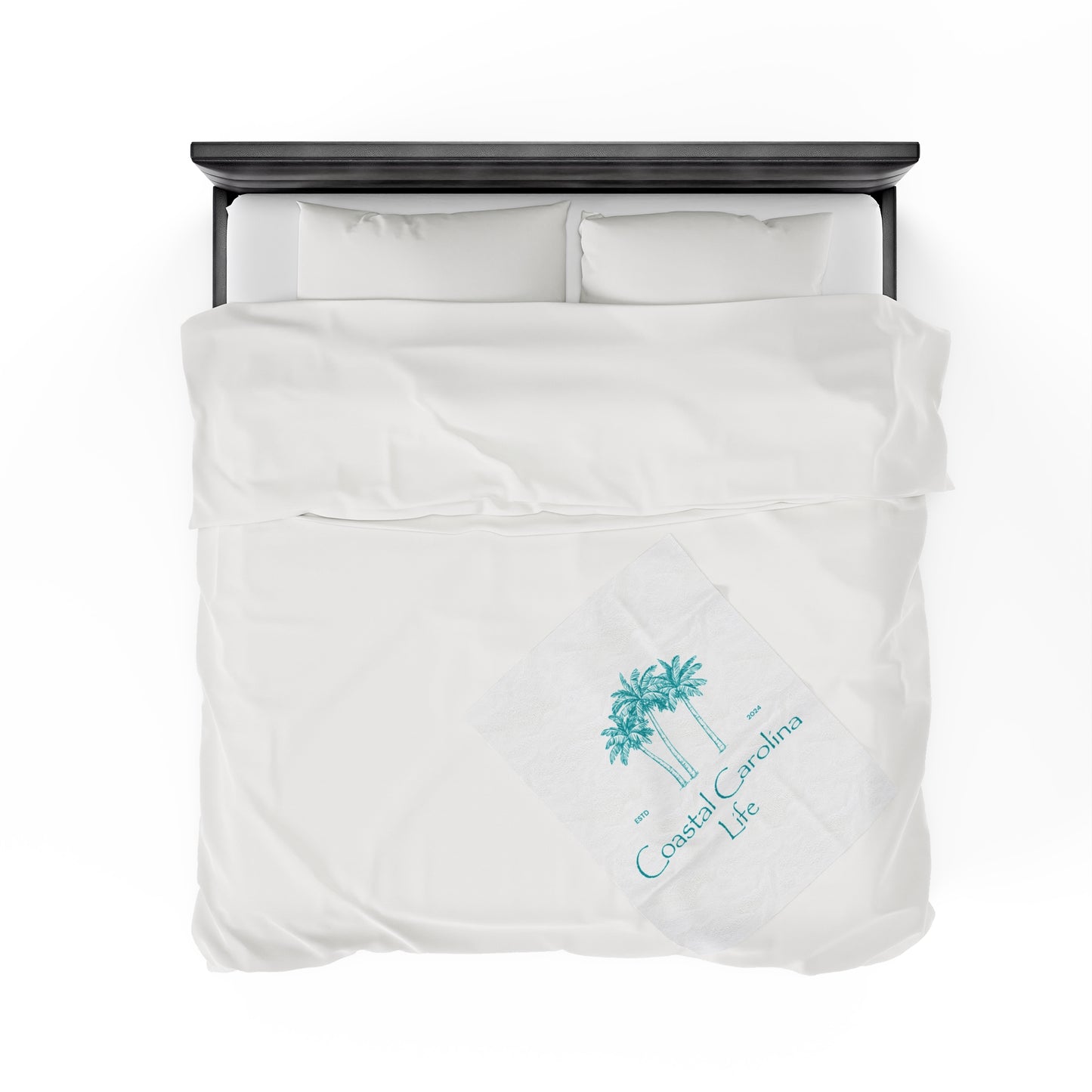 Palm Trees Velveteen Plush Blanket