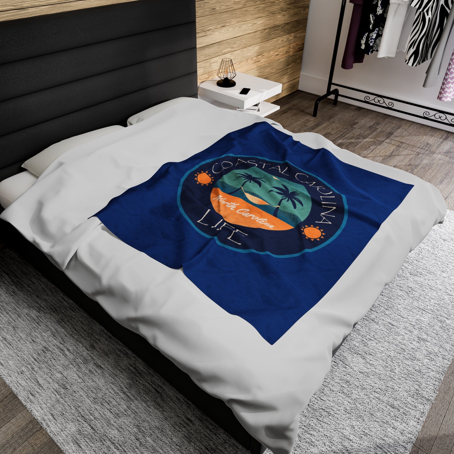 North Carolina Velveteen Plush Blanket