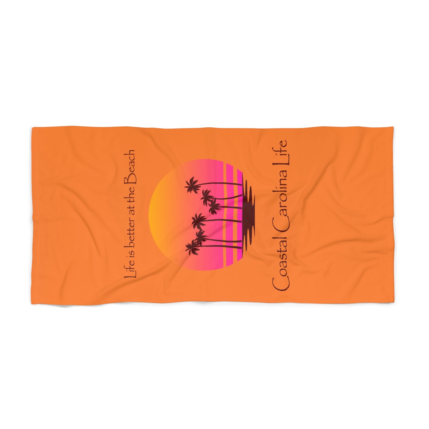 Life is better at the Beach Coastal Beach Towel
