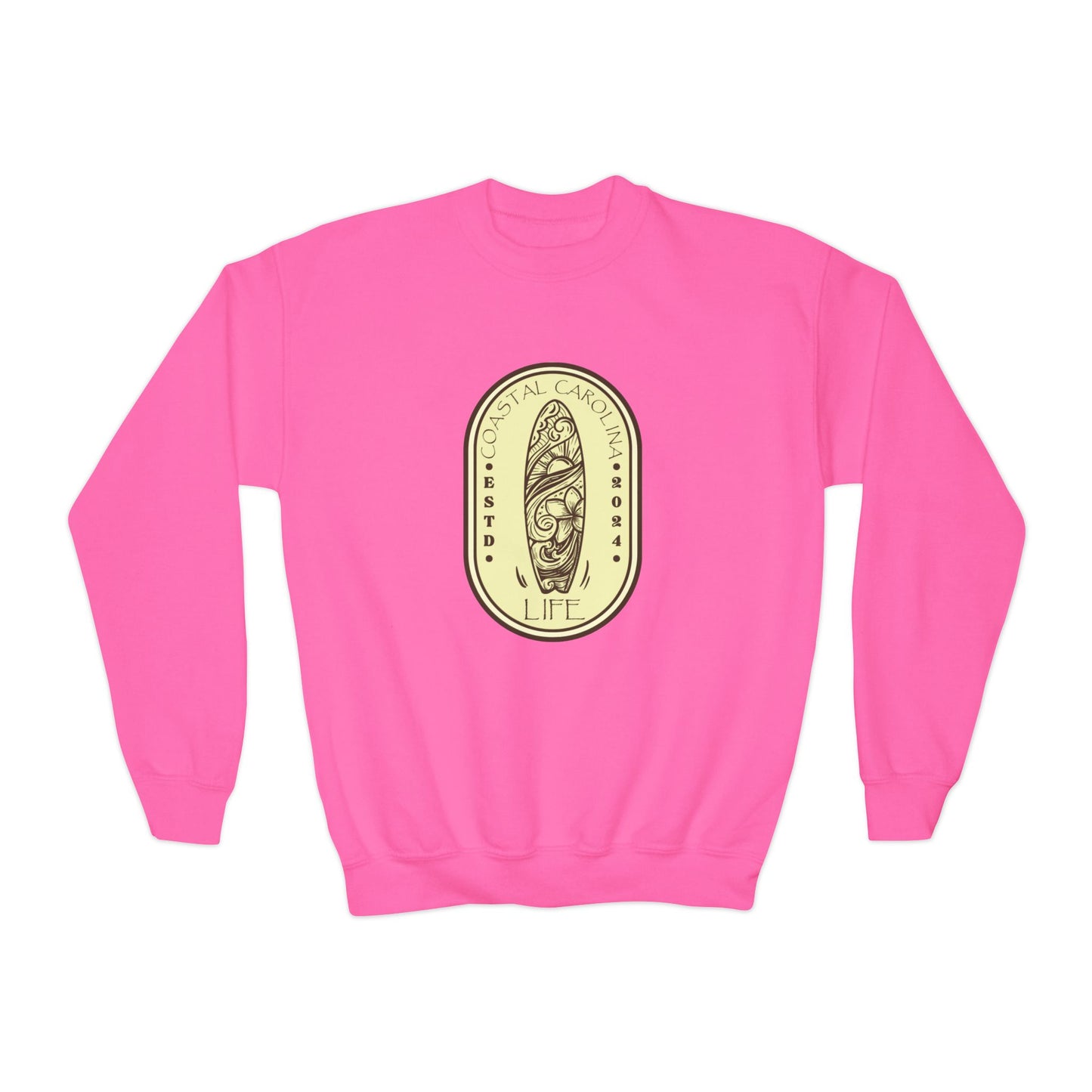 Coastal Youth Sweatshirt - Surf Board
