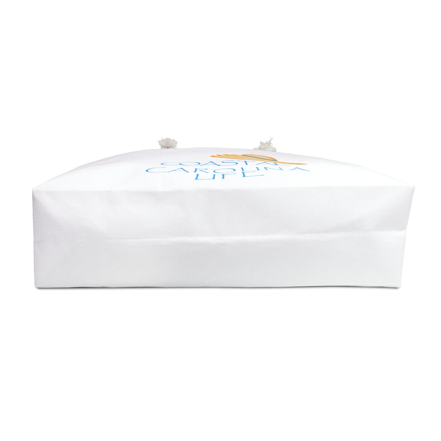 Beach Hat Coastal Weekender Tote with Rope Handles