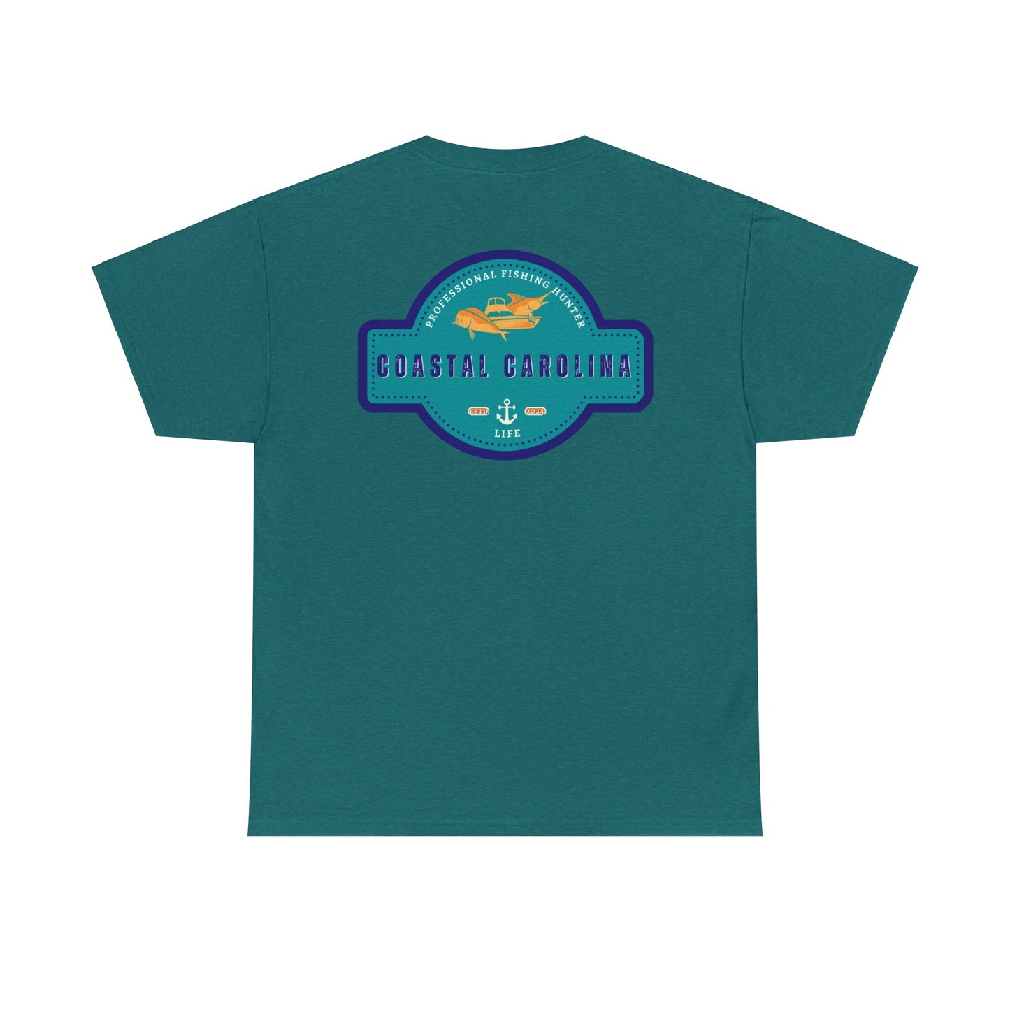 Men's Heavy Cotton T-Shirt - Professional Fishing Hunter