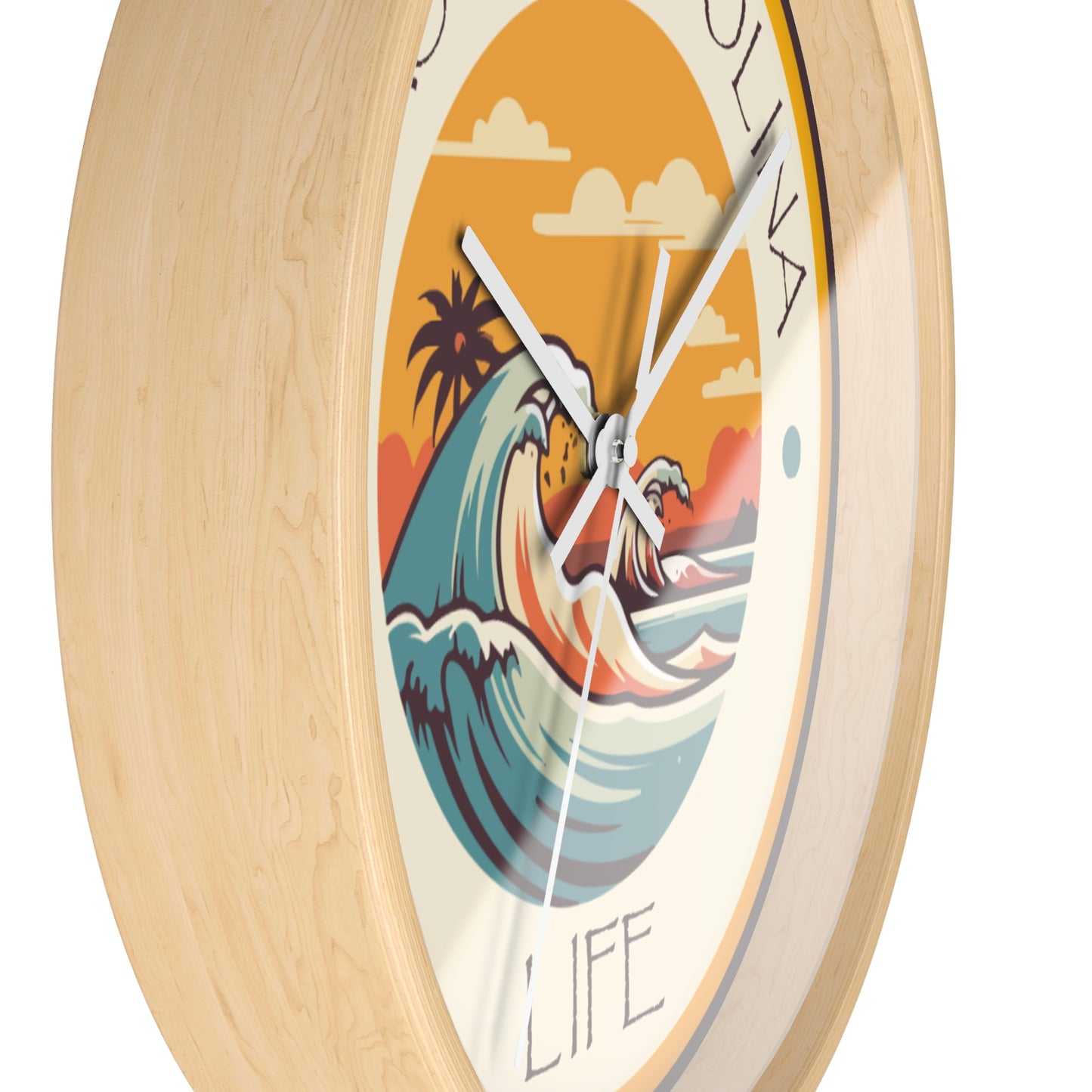 Waves Coastal Carolina Wall Clock