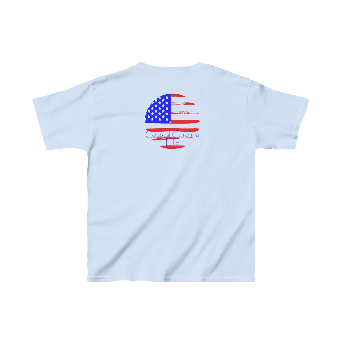 American Flag Kids Beach T-Shirt