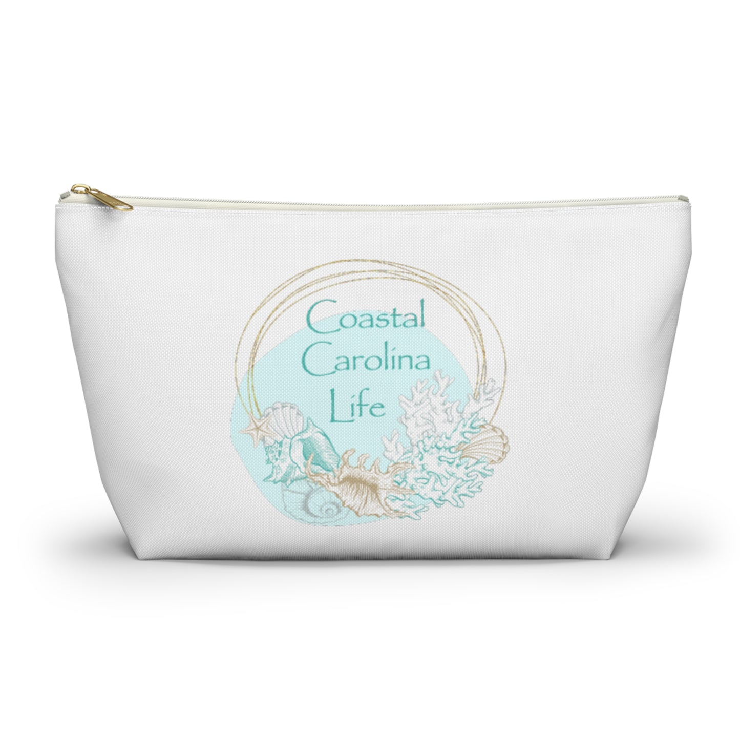 Seashells and Coral Travel Accessory Pouch