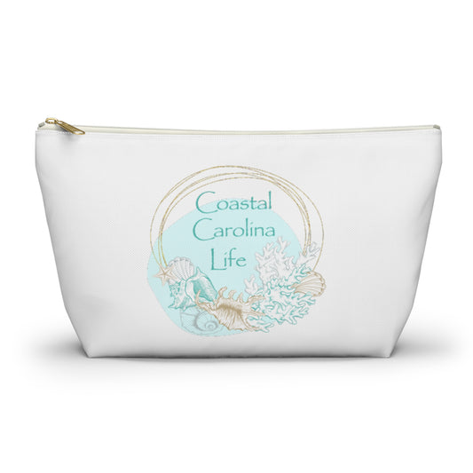 Seashells and Coral Travel Accessory Pouch
