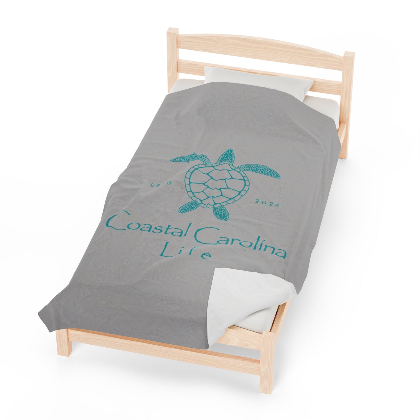 Sea Turtle Velveteen Plush Blanket