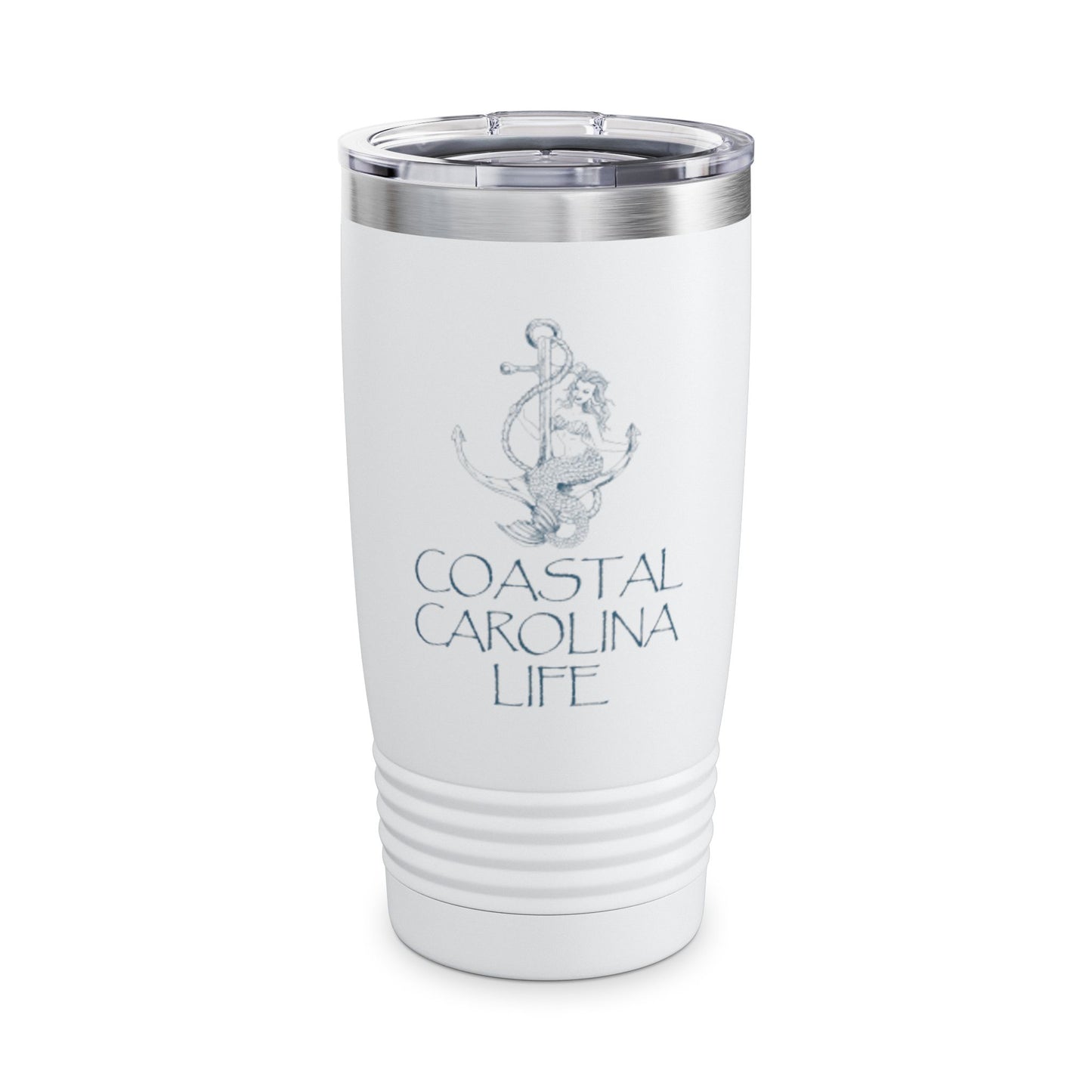 Mermaid Anchor Ringneck Tumbler