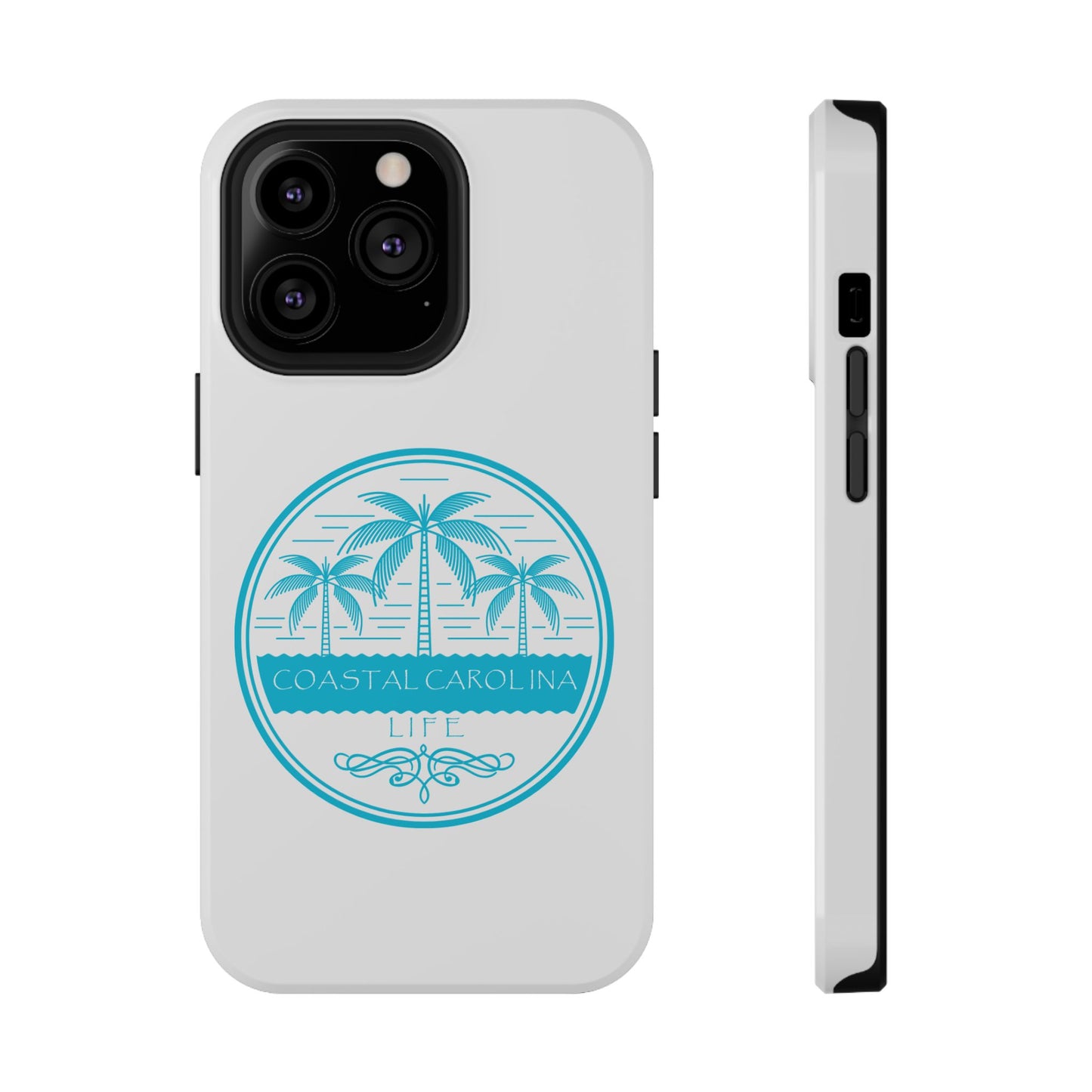 Impact-Resistant Phone Case - iPhone or Samsung - Palm Trees and Water