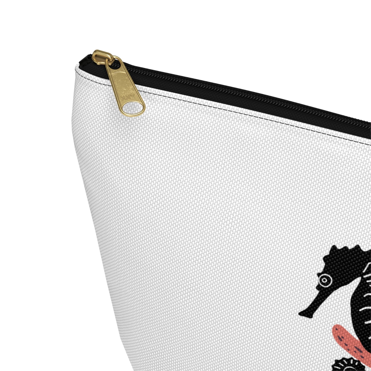 Seahorse and Coral Travel Accessory Pouch