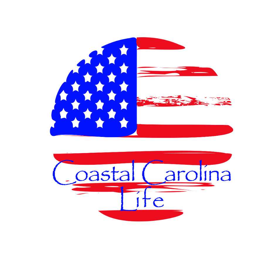 American Flag Coastal Auto Decal