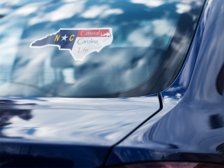 North Carolina Emblem Coastal Auto Decal