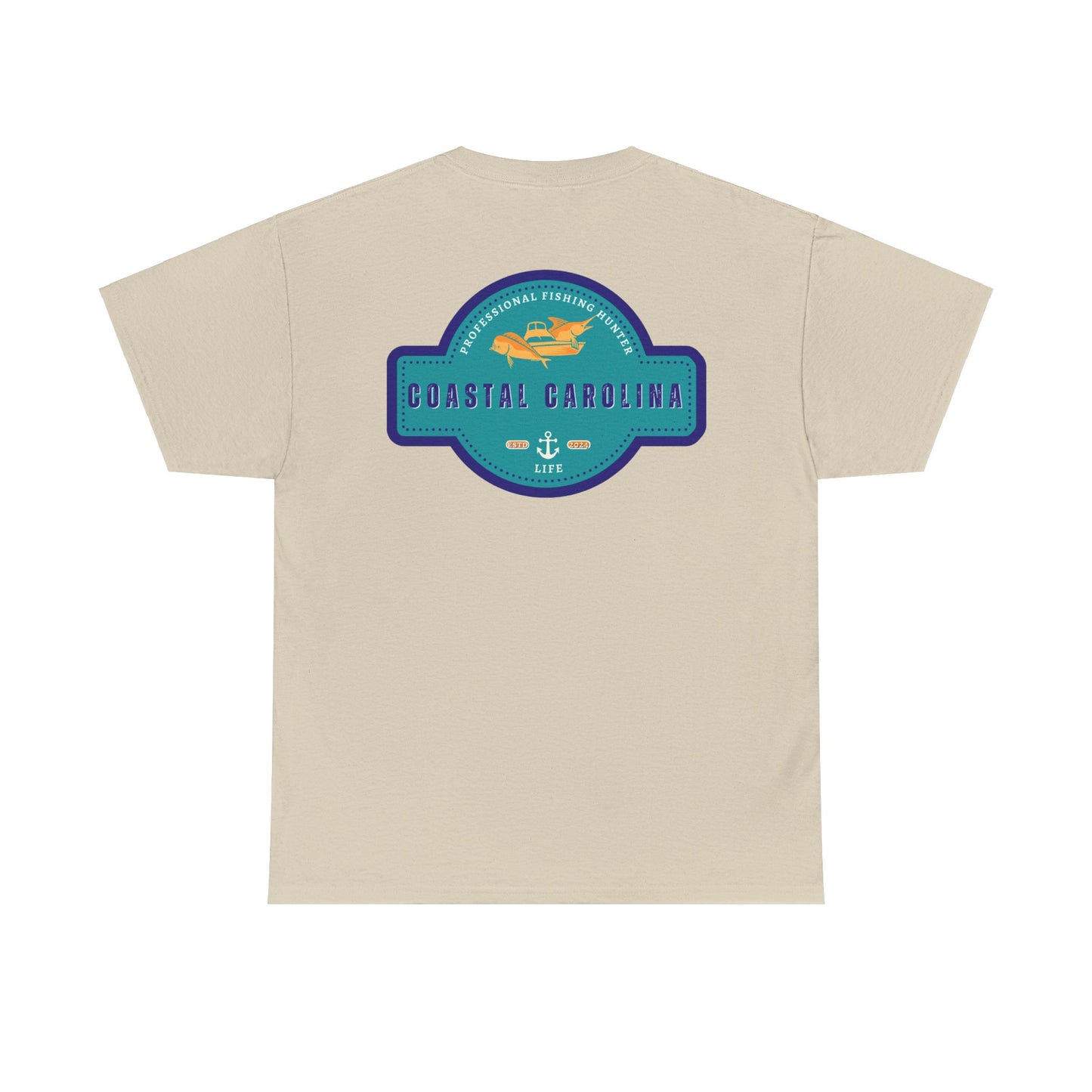 Men's Heavy Cotton T-Shirt - Professional Fishing Hunter