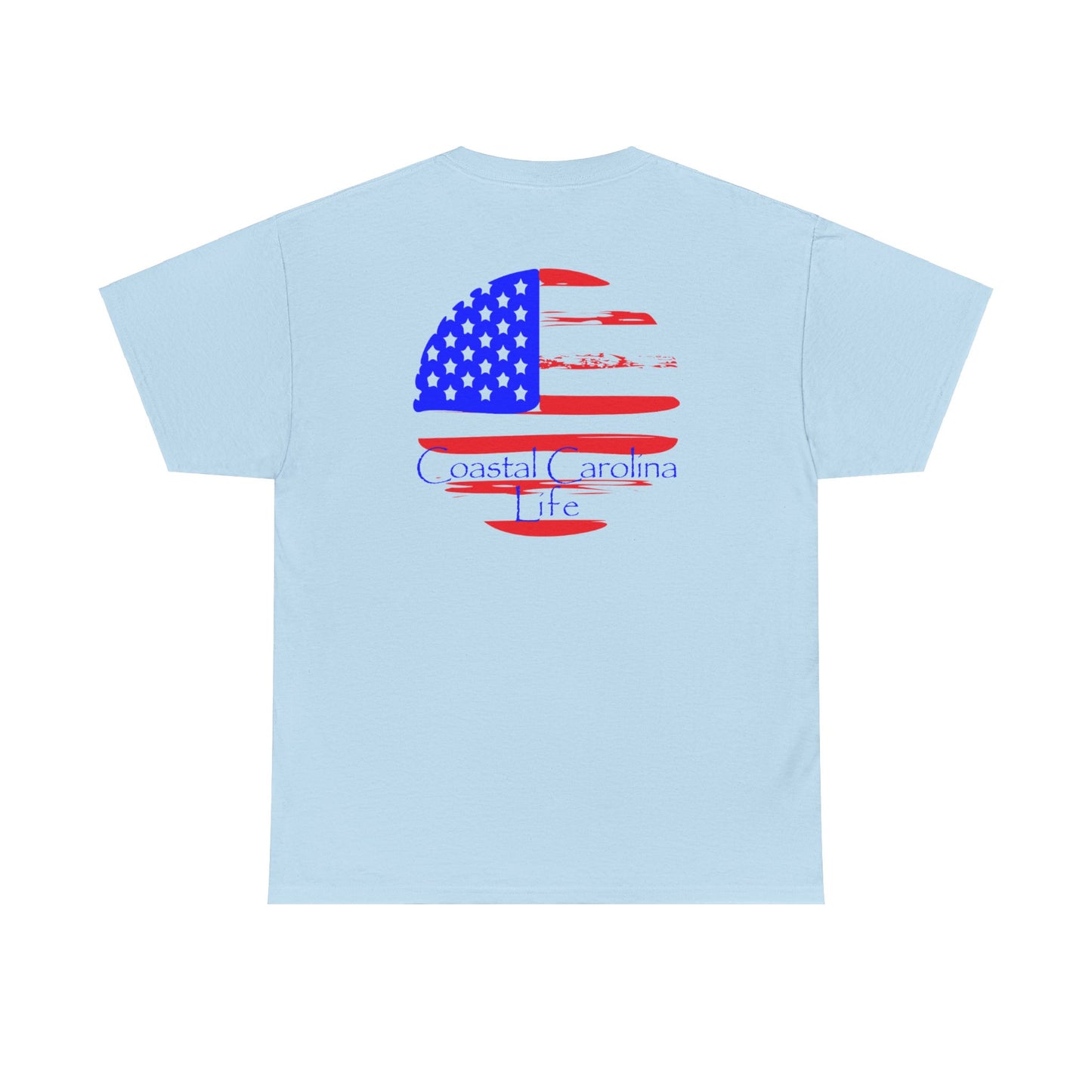 Men's Heavy Cotton T-Shirt - American Flag