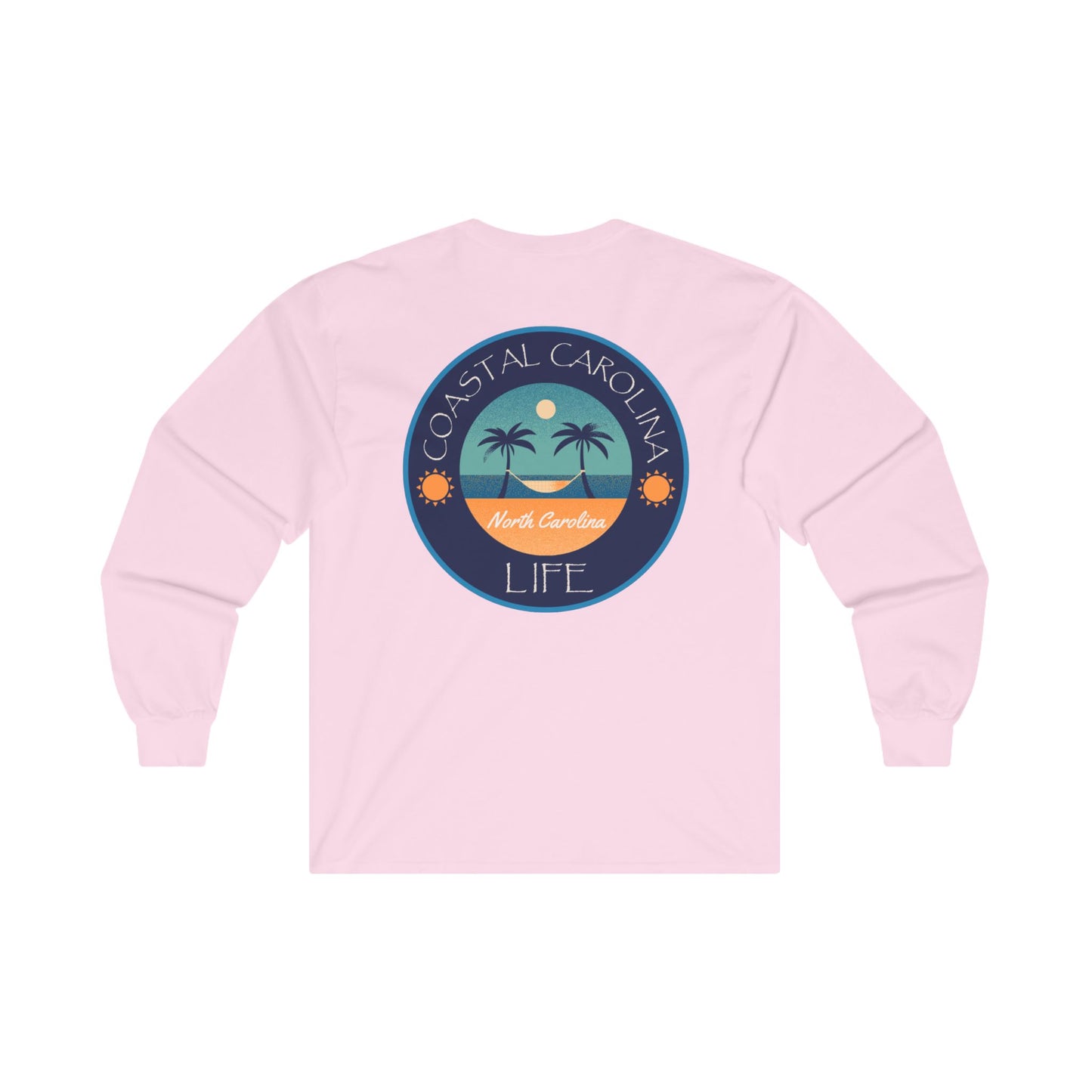 Women's Long Sleeve Cotton T-Shirt - North Carolina