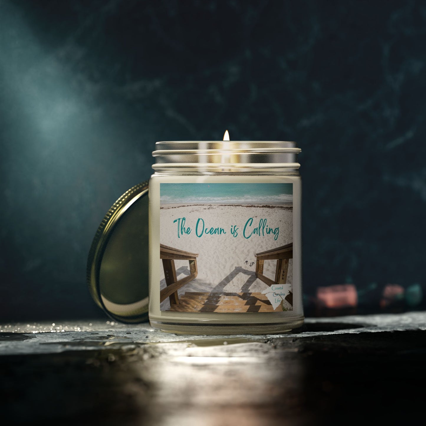 Coconut Apricot Wax Scented Candles - The Ocean is Calling