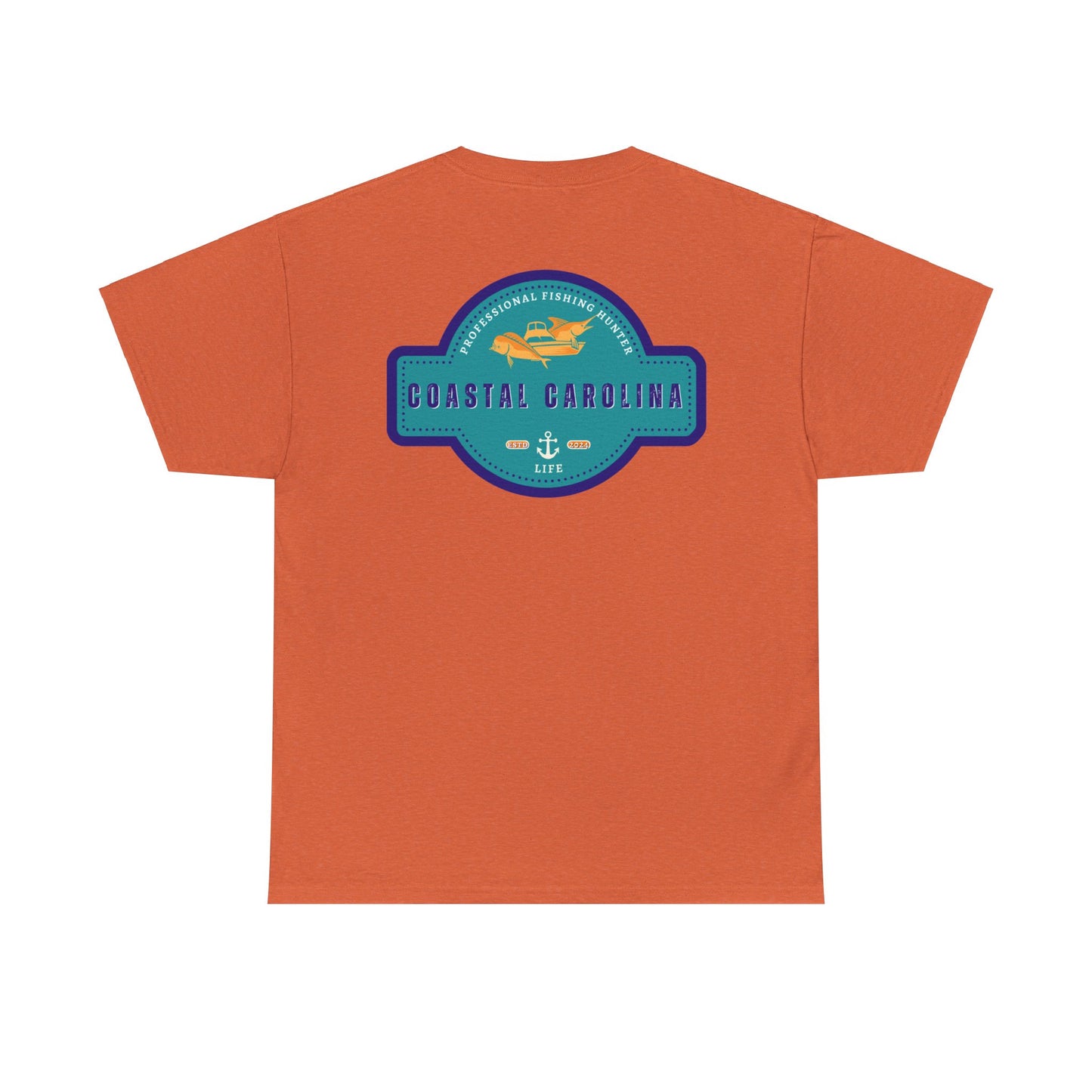 Men's Heavy Cotton T-Shirt - Professional Fishing Hunter