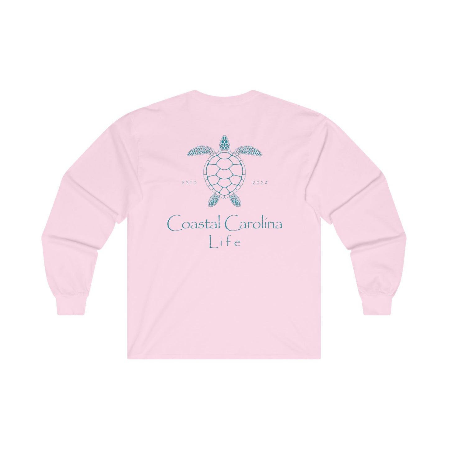 Women's Long Sleeve Cotton T-Shirt - Sea Turtle