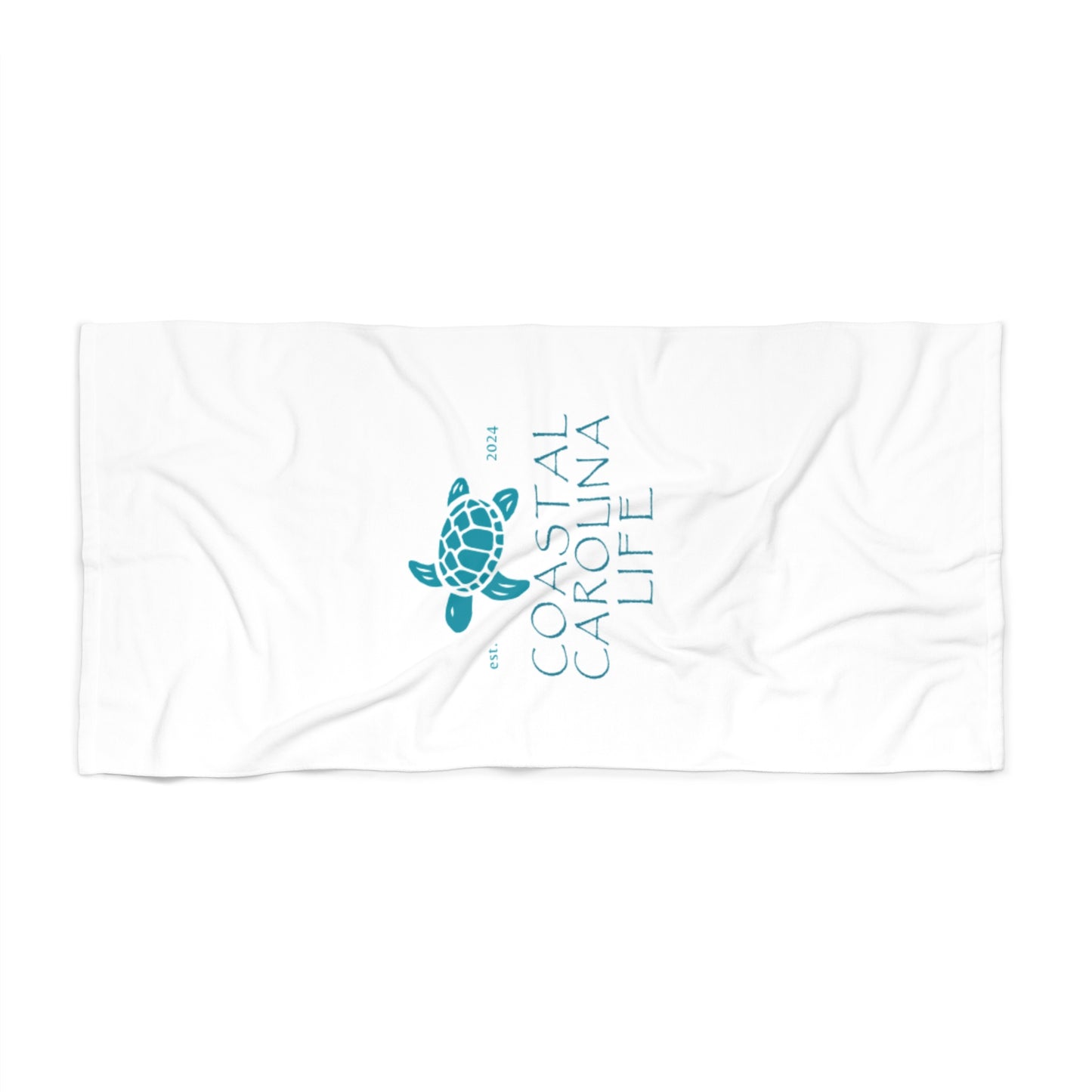 Baby Sea Turtle Coastal Beach Towel