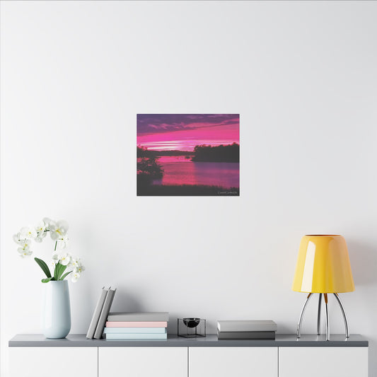 Pink Sunset Coastal Carolina Canvas