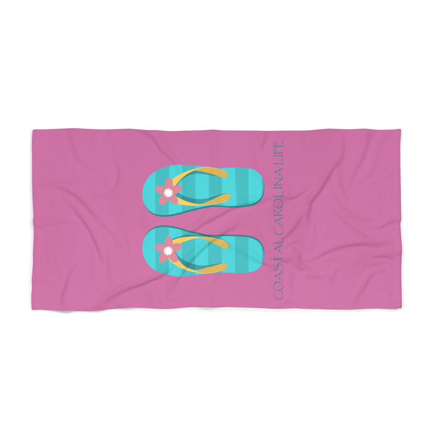 Flip Flops Coastal Beach Towel