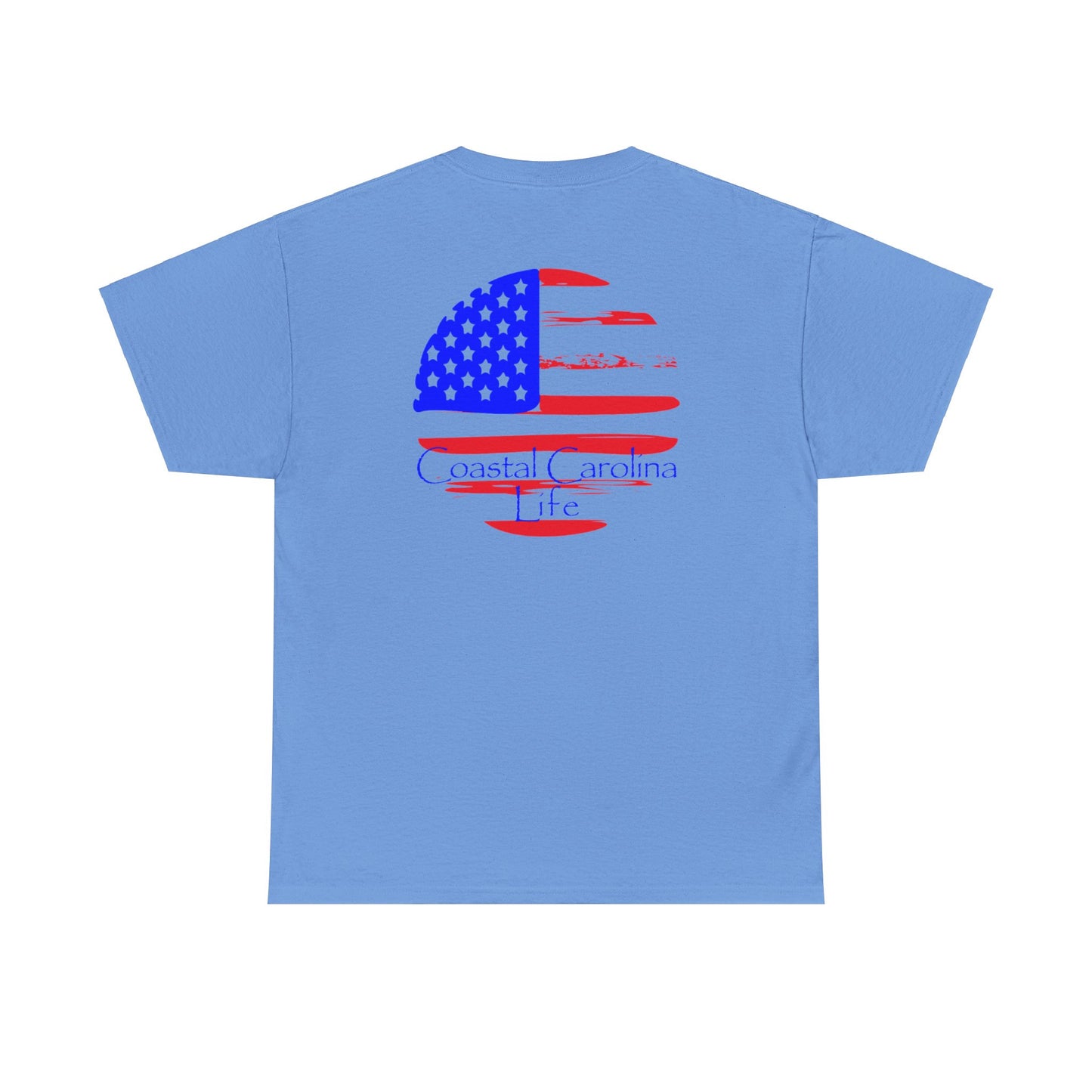 Men's Heavy Cotton T-Shirt - American Flag