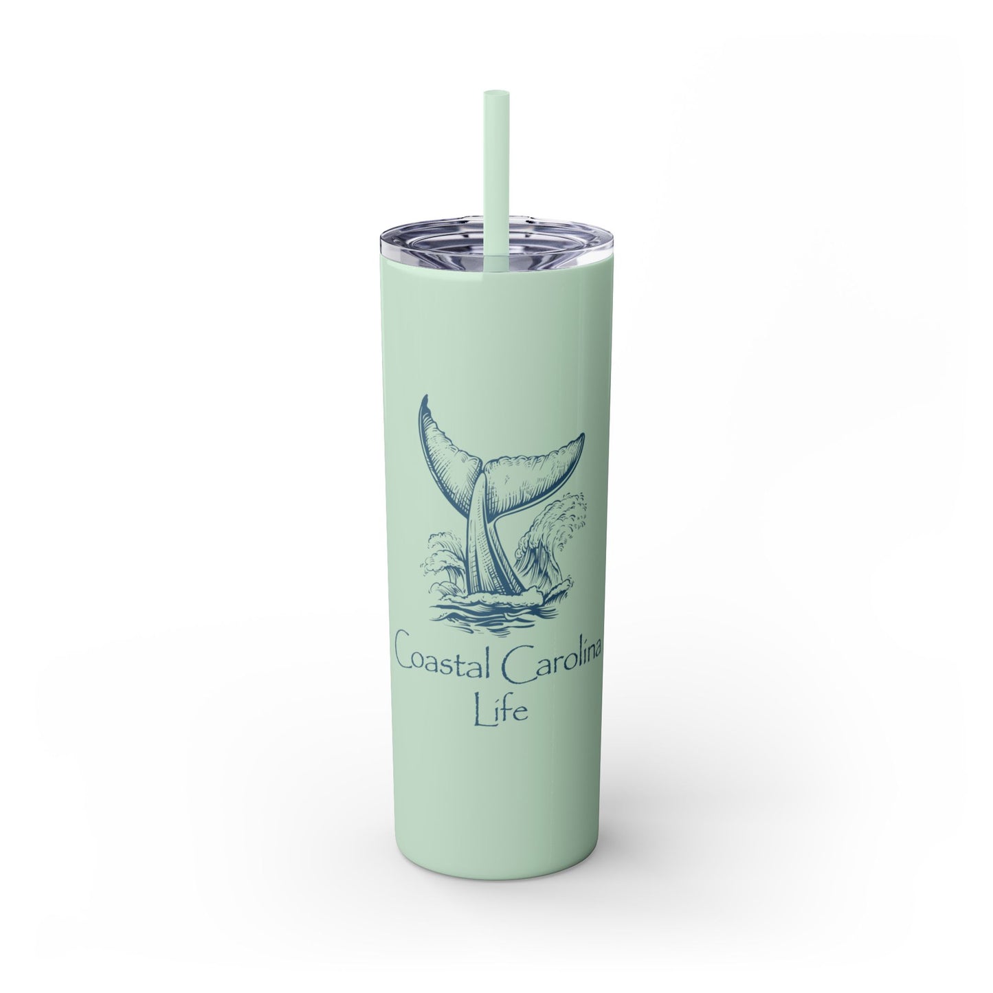 Whale Tail Skinny Tumbler