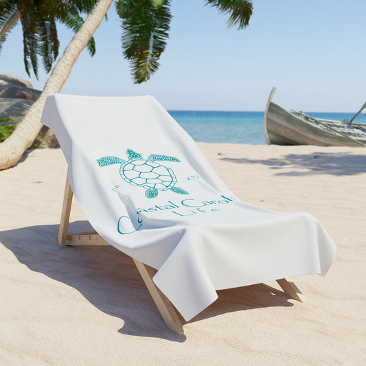 Sea Turtle Coastal Beach Towel