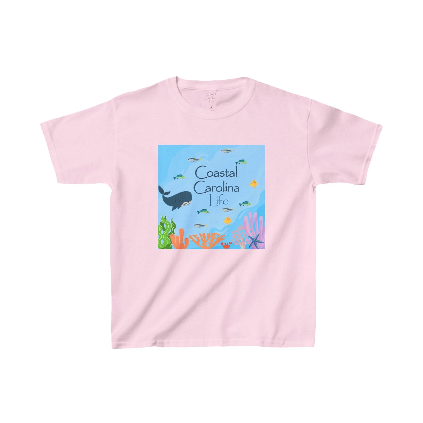 Whale and Fish Friends Kids Beach T-Shirt
