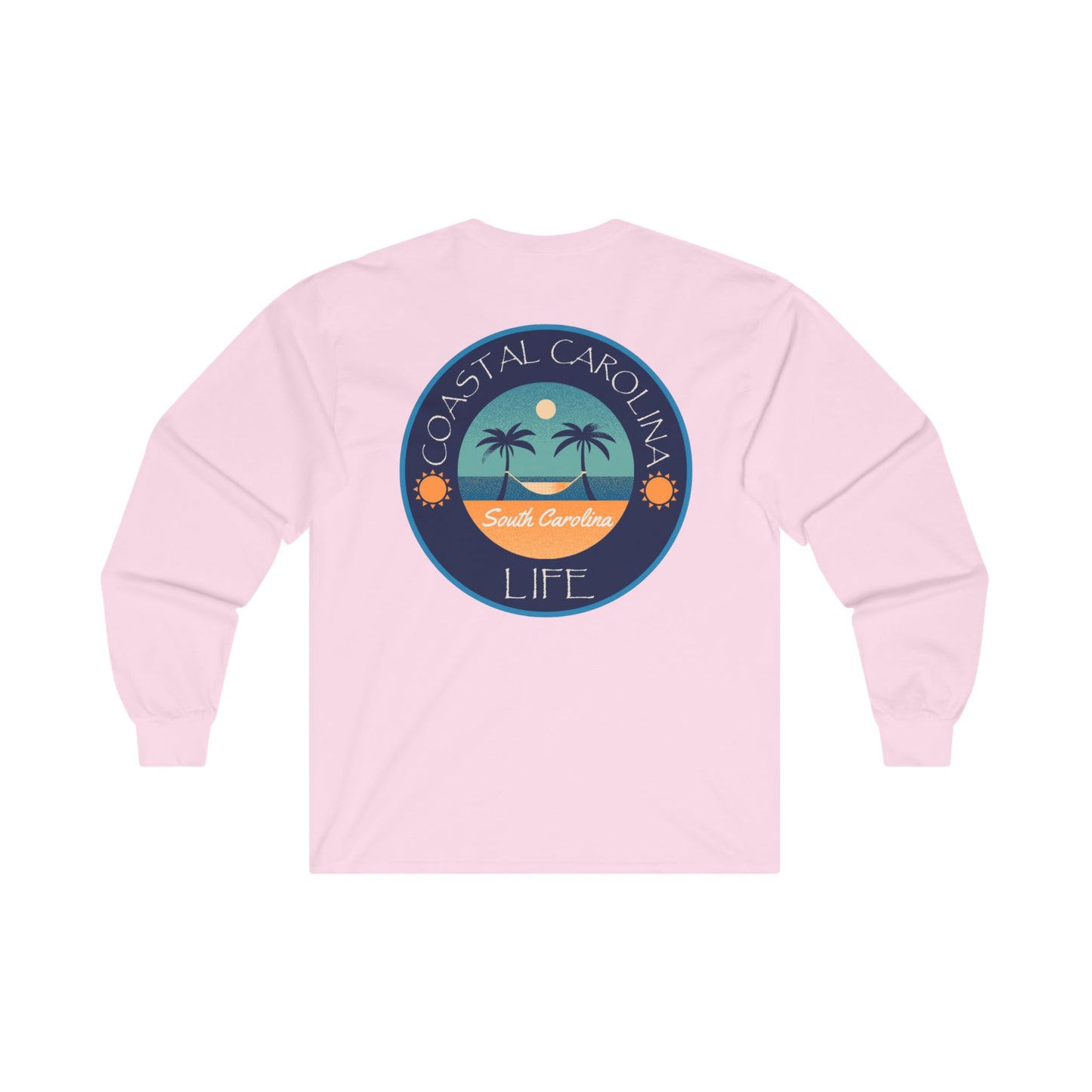 Women's Long Sleeve Cotton T-Shirt - South Carolina