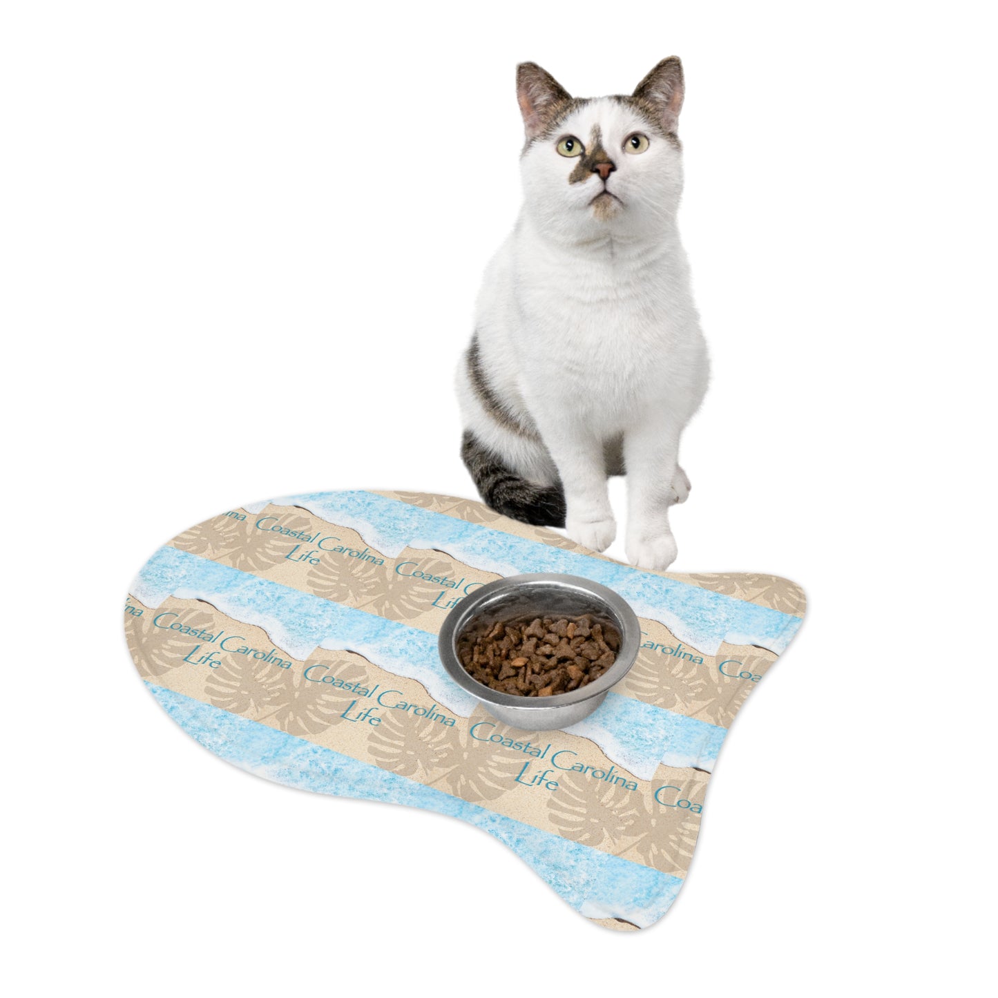 Water's Edge Coastal Pet Feeding Mat