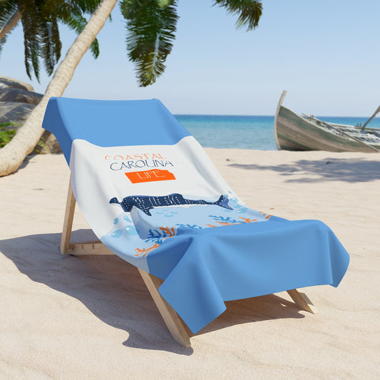 Shark Coastal Beach Towel