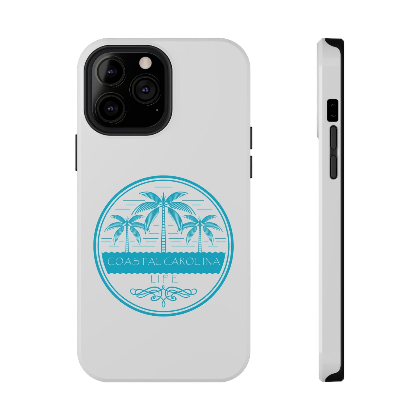 Impact-Resistant Phone Case - iPhone or Samsung - Palm Trees and Water