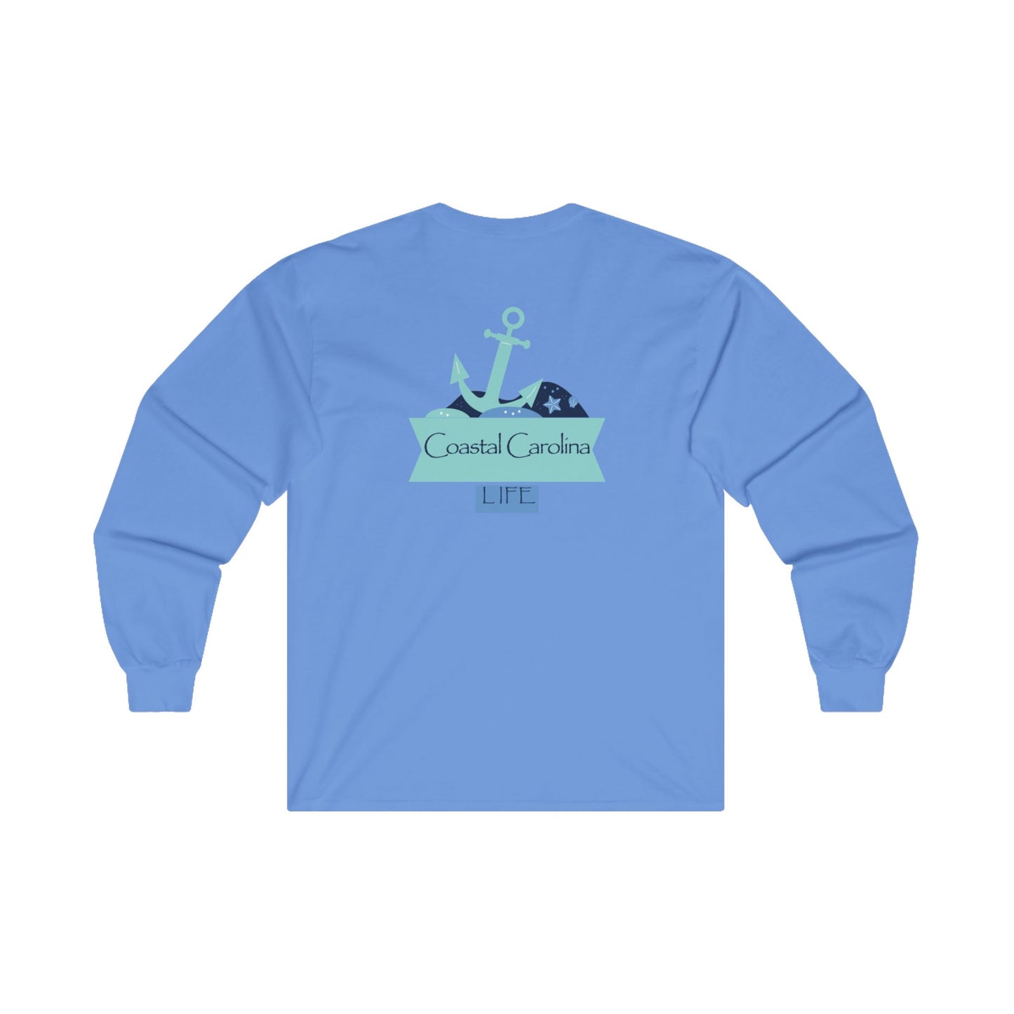 Women's Long Sleeve Cotton T-Shirt - Anchor