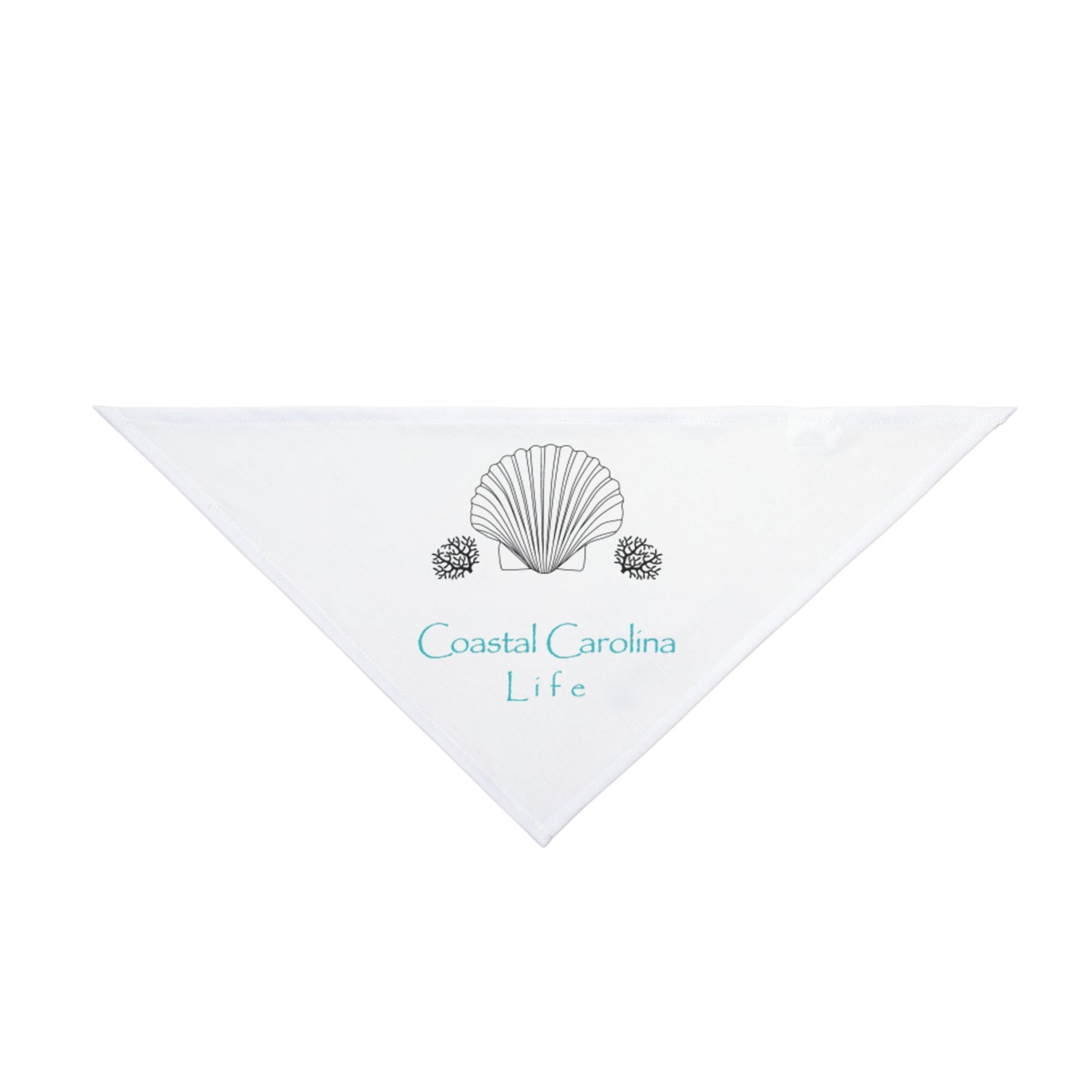 Clam Shell and Coral Coastal Pet Bandana