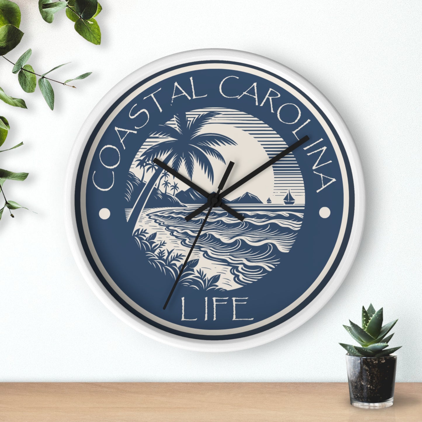 Beach Coastal Carolina Wall Clock